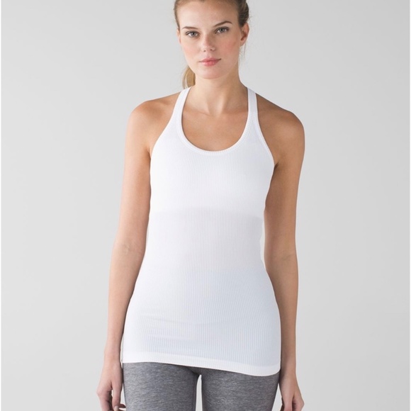 Lululemon Ebb To Street Tank Size 12 in White - Picture 1 of 5